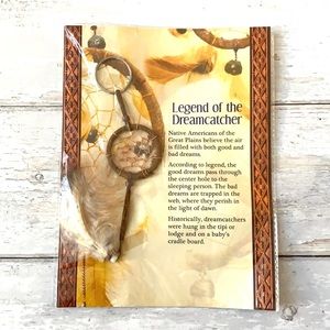 Dream Catcher Keychain Miniature Brown Feather Native Tradition South Dakota